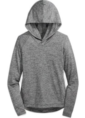 Ideology Girls Heathered Pullover Hood Noir L