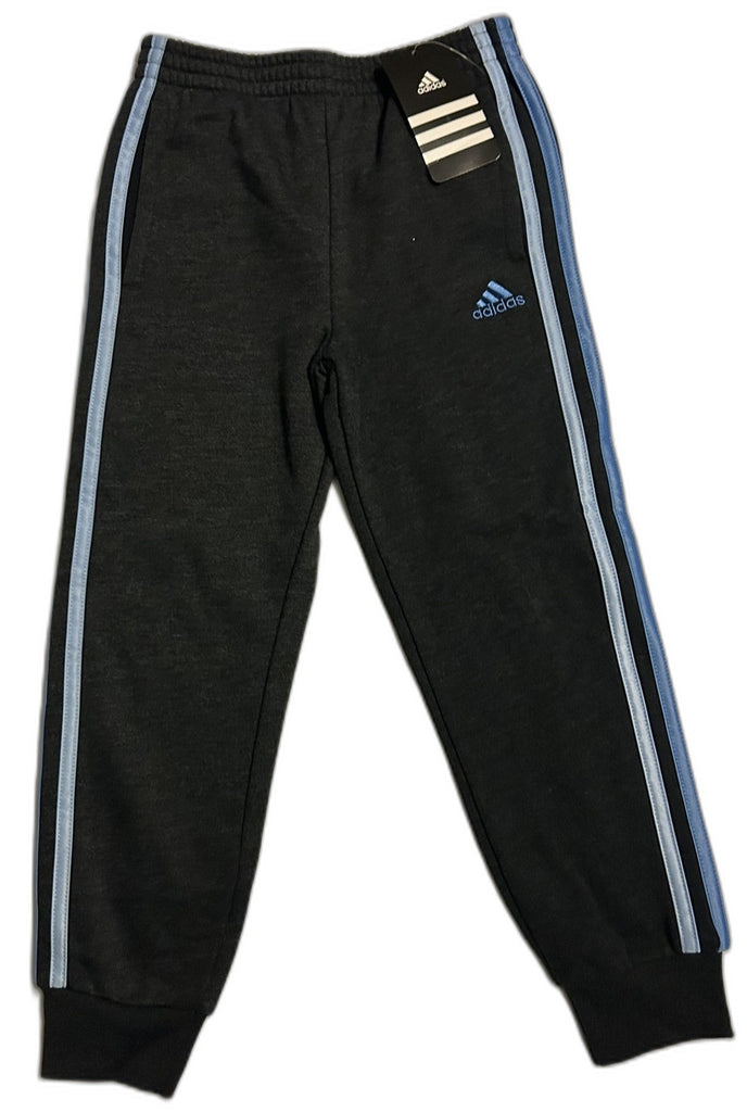 adidas Warm-Up Jogger Pants,  Toddler Black Heather Blue 6