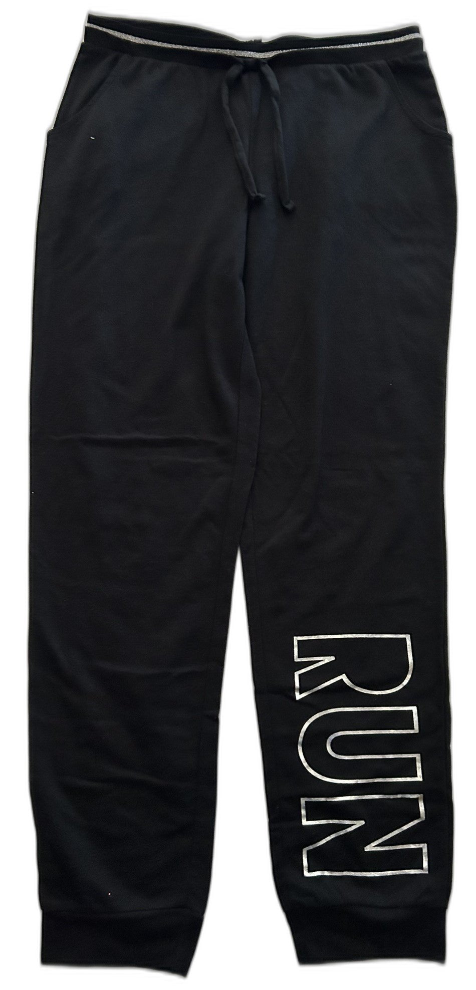 Ideology Run Sweatpants, Big Girls BLACK XL 16