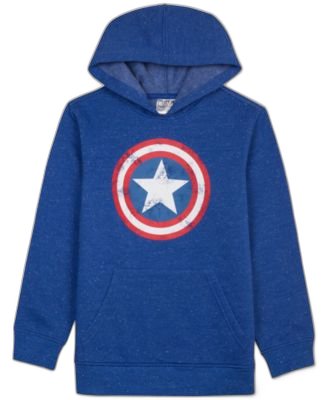 Marvel Boys Captain America Graphic- Surf Web Blue XL