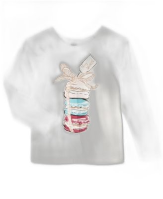 Epic Threads Little Girls Graphic-Print T- Holiday Ivory 3T,4T