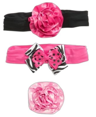 First Impressions Baby Girls 3-Pack Headbands