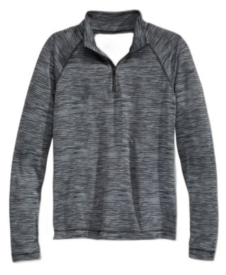 Ideology Girls Noir Space-Dye Zip-Neck Noir Space Dye M