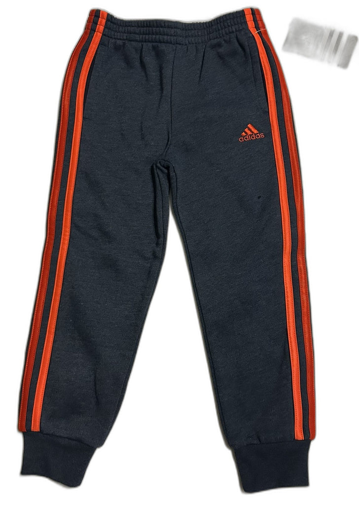 adidas Warm-Up Jogger Pants, Toddler Navy Heather Red 5