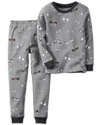 Carters Baby Boys 2-Pc. Eyeballs Paja Black 18 months