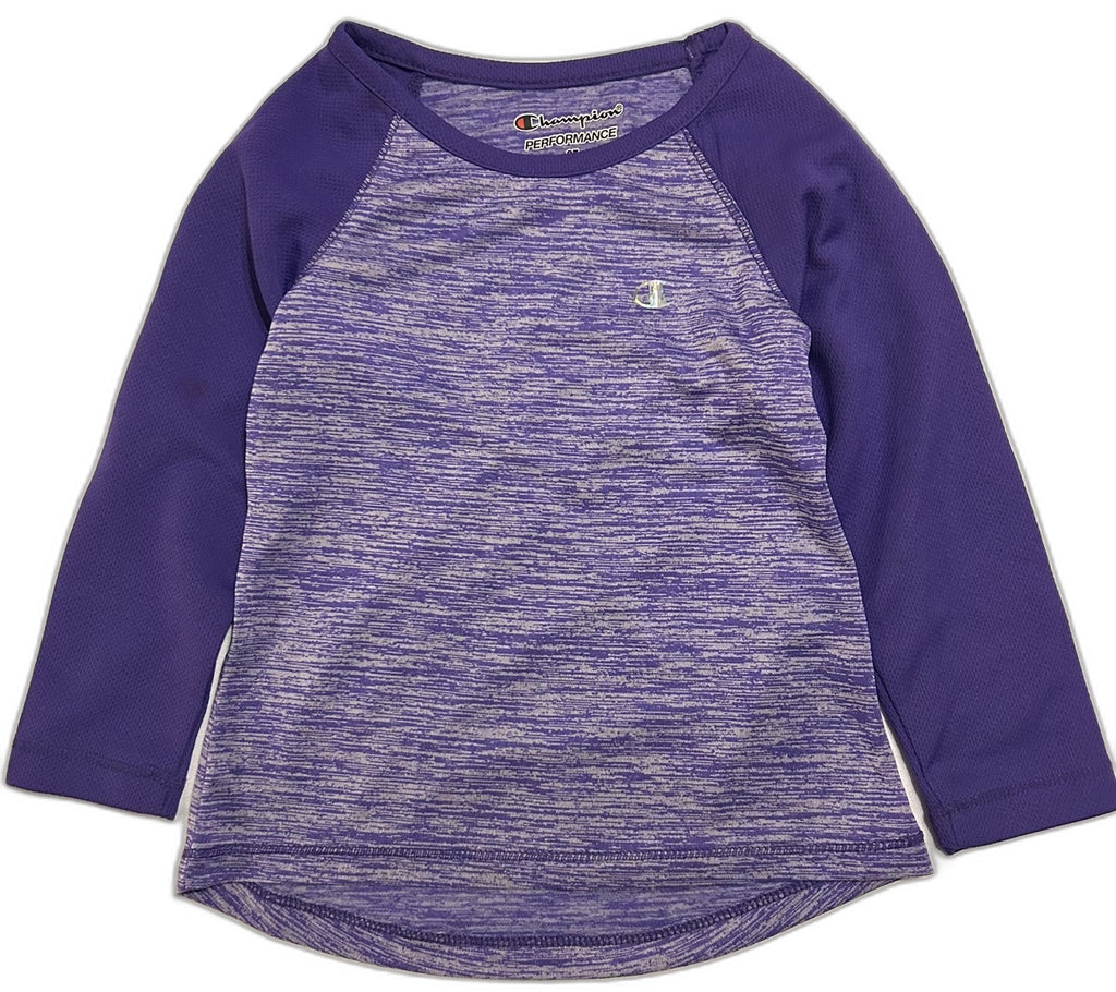 Champion Girls Space-Dye Mesh Raglan Electric Purple Space Dye S, XL