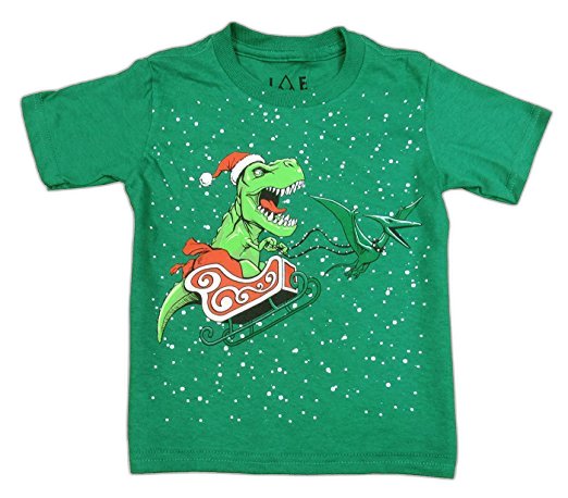 Jem dinosaurs Santa Graphic-Print T-Shirt, Toddler Green