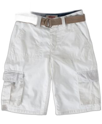 Levi's Little Boys Ripstop Cargo Shorts White 7