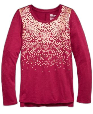 Epic Threads Girls Graphic-Print T-Shirt Beet Red M