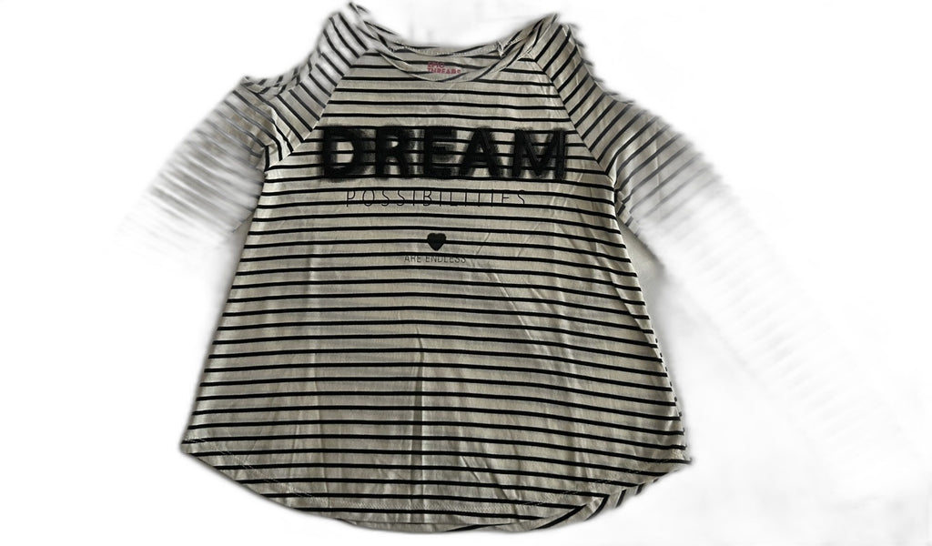 Epic Threads Cold-Shoulder Graphic T-Shirt, Dream Possibilities Ivory S