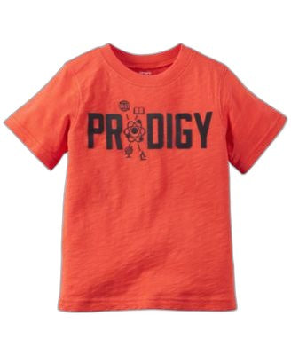Carters Little Boys Orange Graphic-Pr Orange