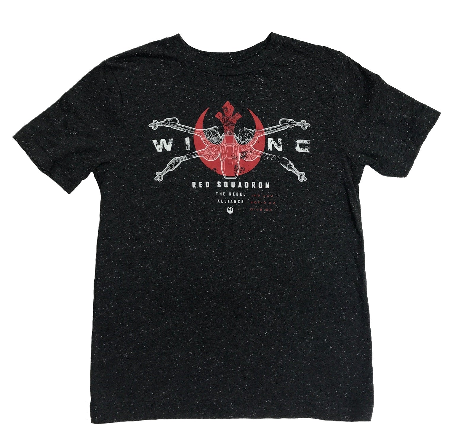 Star Wars Rebel Wing T-Shirt, Big Boys Charcoal S