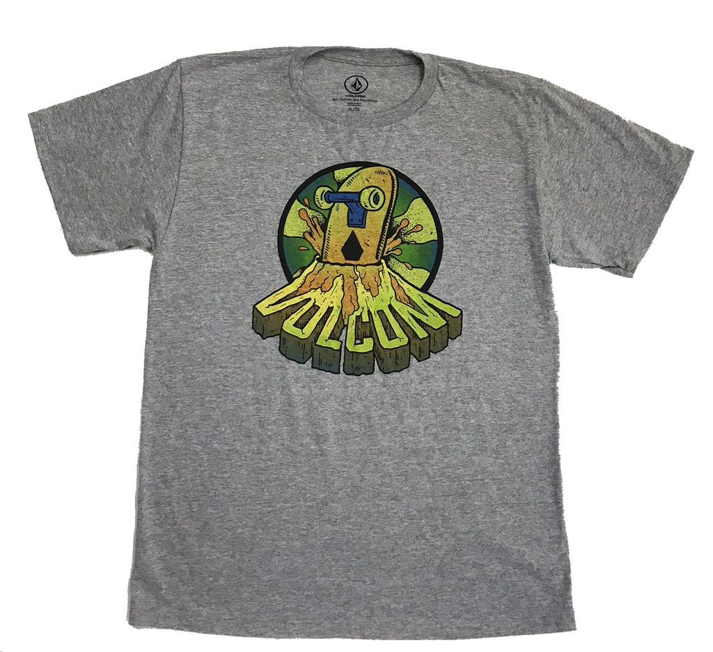 Volcom Graphic-Print T-Shirt Gray XL