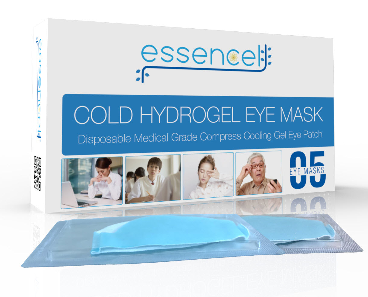 Cooling Gel Hydrating Eye Mask-Cold Eye Compress Pads for Puffy Eyes and Dry Eye Treatment , Sleep Eye Therapy Patch for Dark Circles, Headaches, Migraine, Allergy, Stress Relief