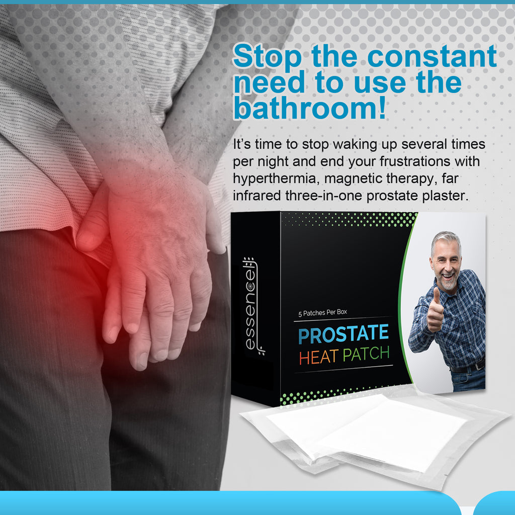 Prostate Heating Patch with Prostate Health Support Formula to Reduce Frequent Urination and Better Bladder Health, Increase Sex Drive Men