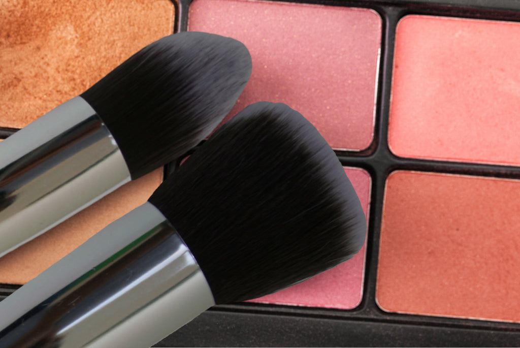 Premium Synthetic Kabuki Cosmetic Makeup Brush Set -Foundation,Powder, Blending Blush Bronzer, Concealer Contour, Eye Shadow Makeup Brushes Kit (10PCs, Black Sliver)